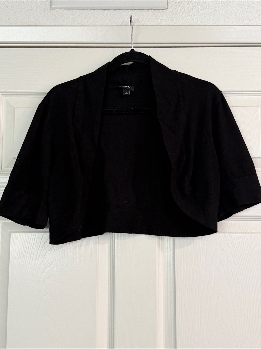 torrid Black Cropped Open-Front Shrug